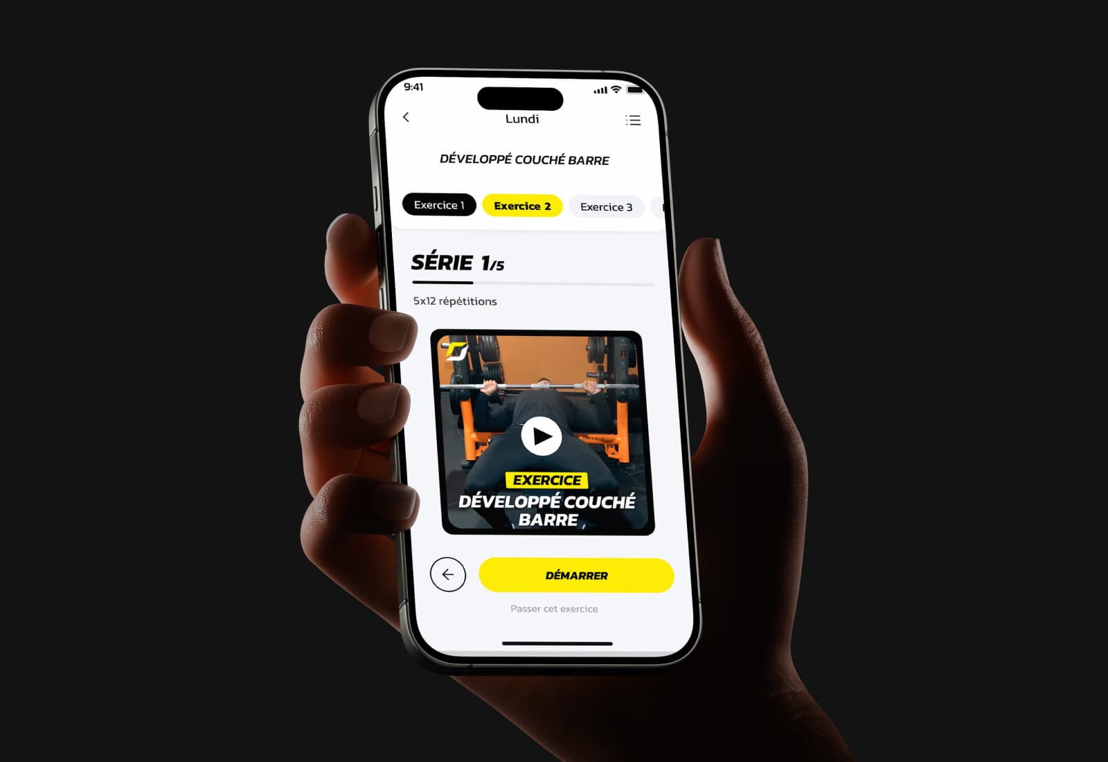 Application mobile — Interface · Parcours utilisateur