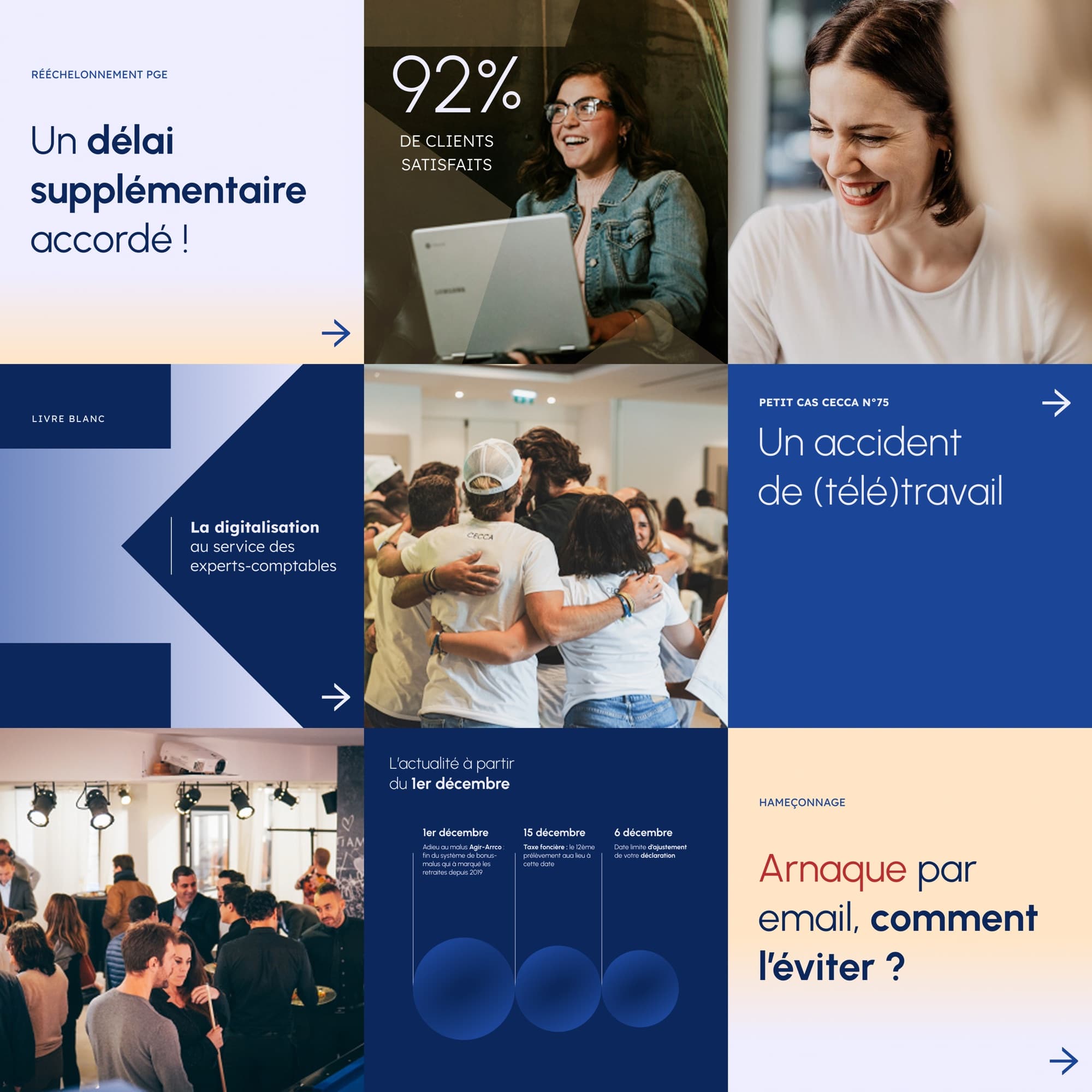Posts social media — Feed · Carrousels